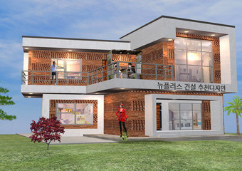창원단독주택설계도3d 주택외장재 종류 맵핑 창원설계사무소