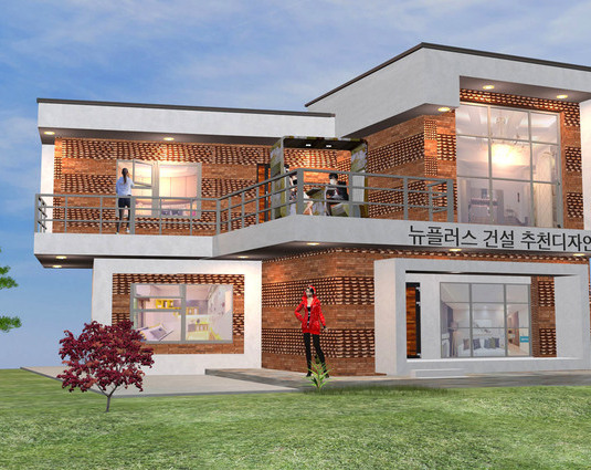 창원단독주택설계도3d 주택외장재 종류 맵핑 창원설계사무소
